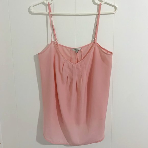 Talula Sleeveless Light Pink Sheer Blouse - Small - Picture 1 of 3